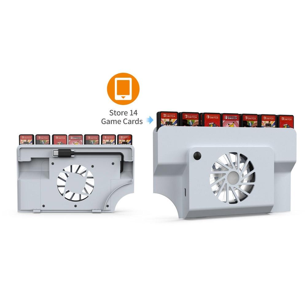 Oled Cooling Fan with Storage Slot for Switch - Compact Design 6