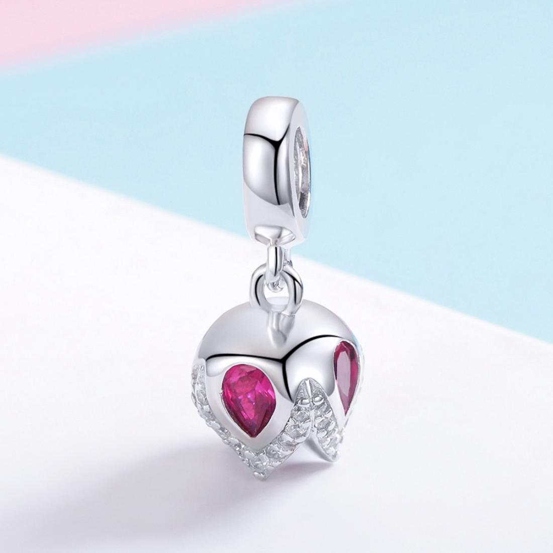 925 Sterling Silver Tulip Pendant For Diy Bracelets & Necklaces 3