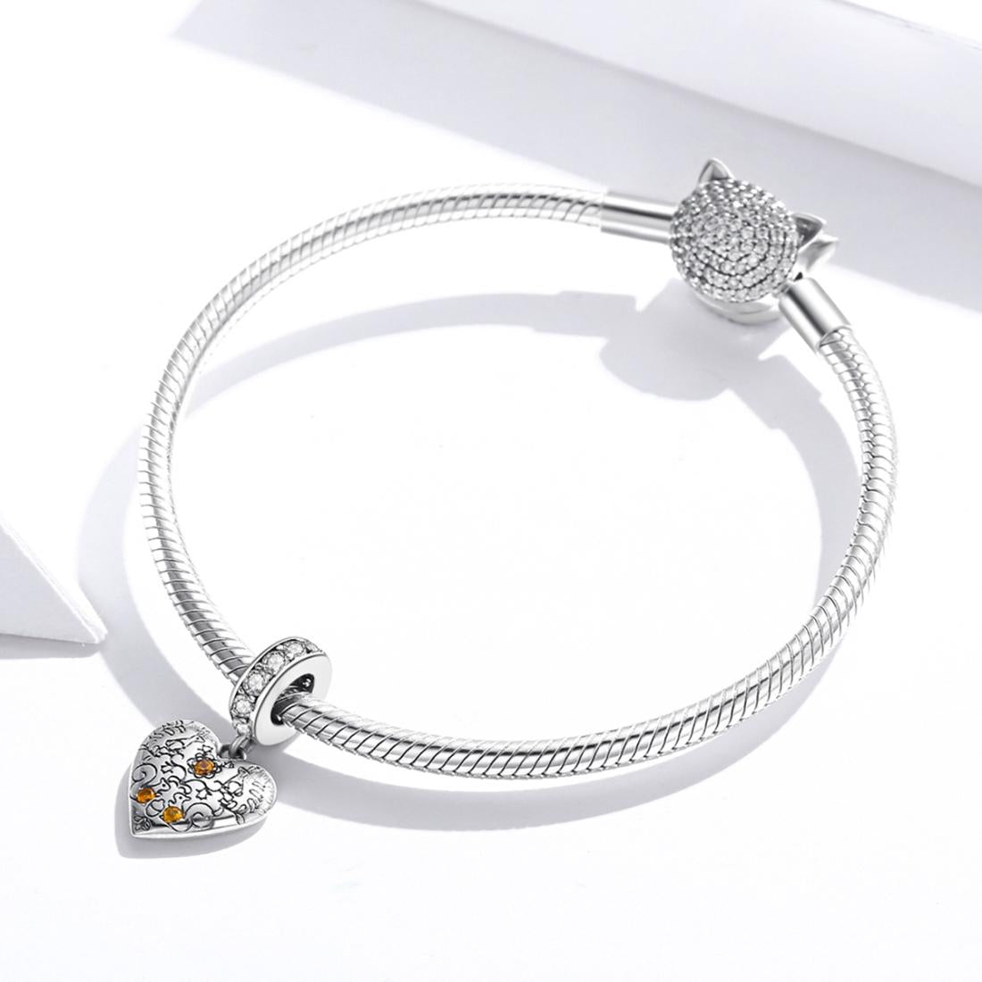 925 Sterling Silver Pine Cone Squirrel Pendant Diy Bracelet / Necklace 7
