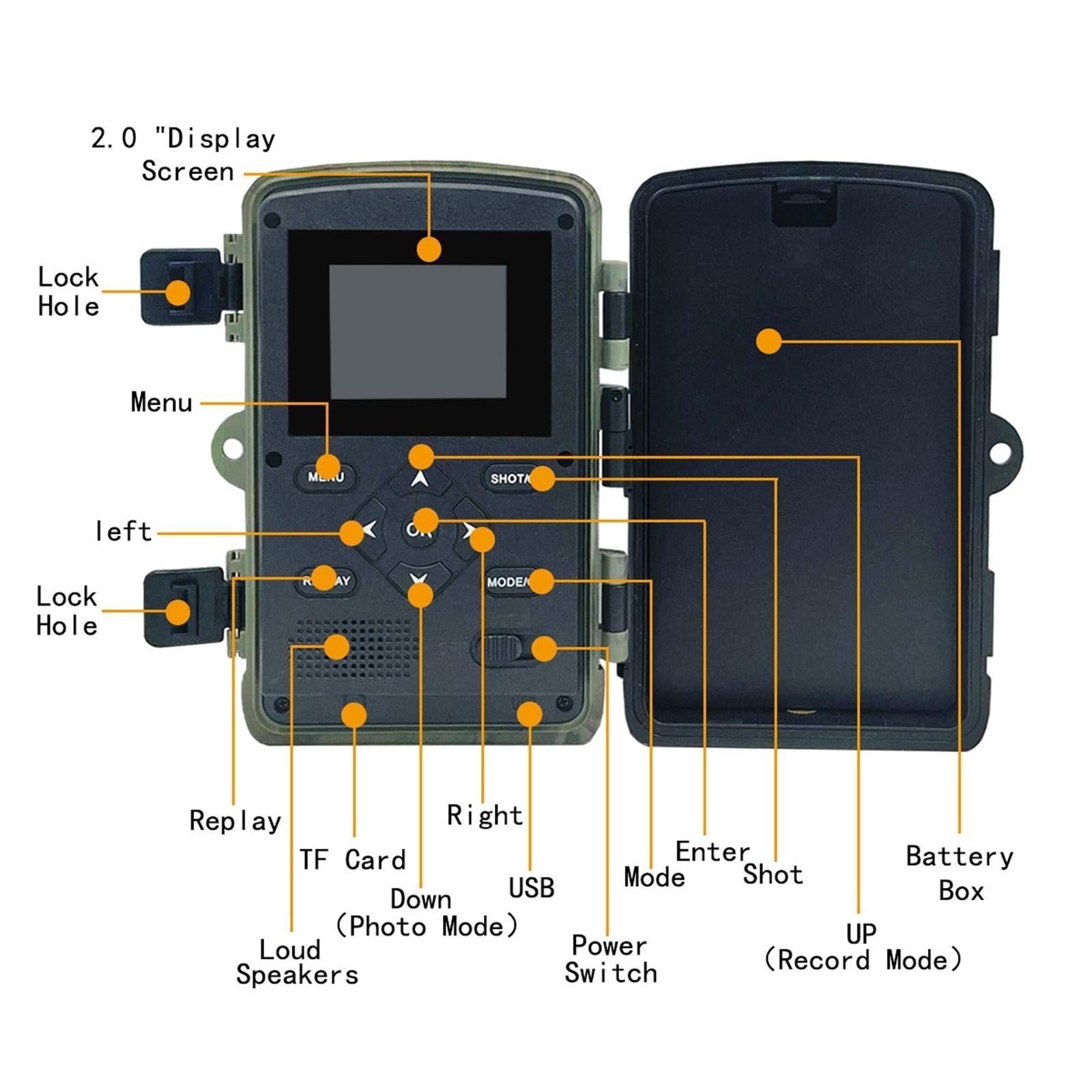 2 Lcd Infrared Night Vision Trail Camera For Wildlife Hunting 4
