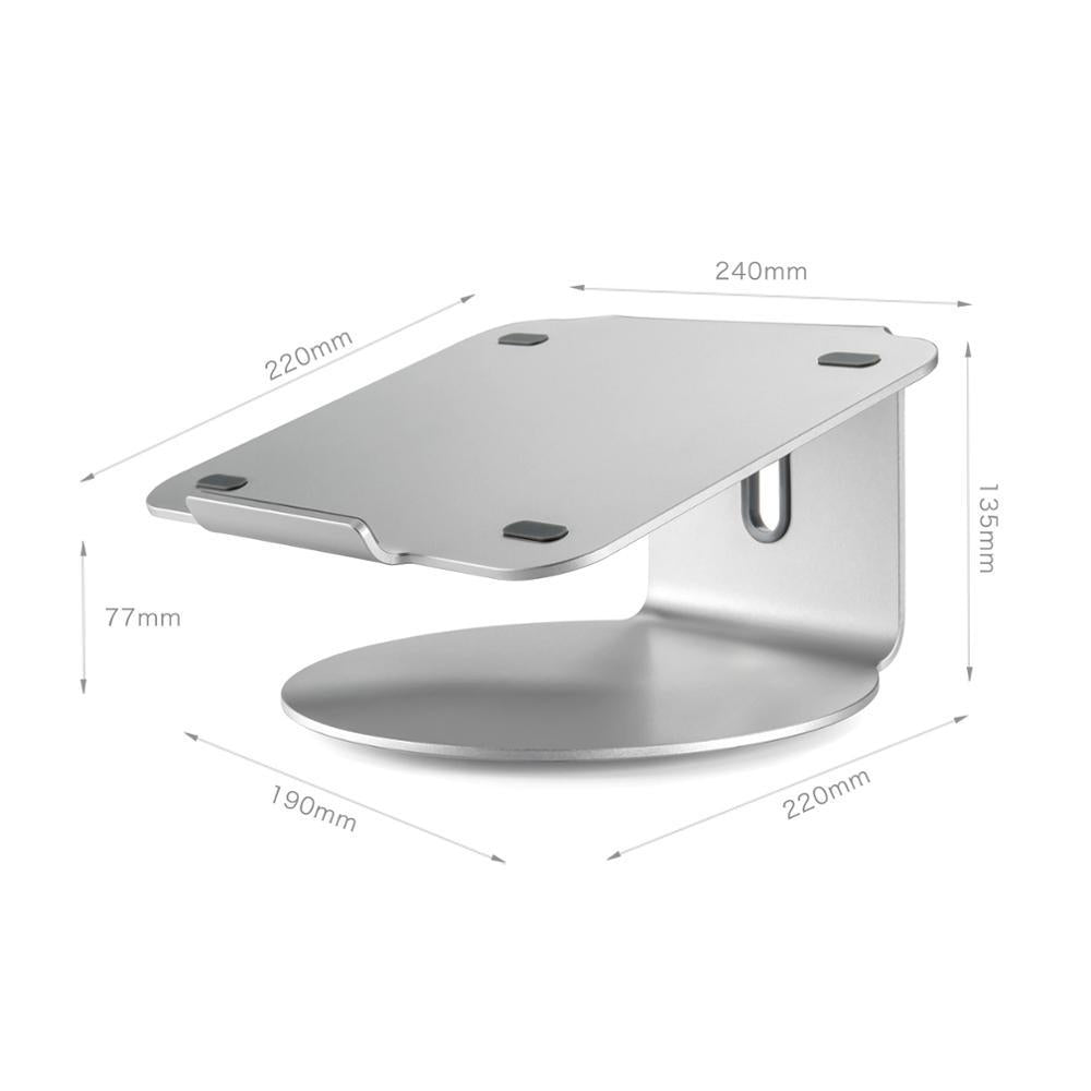 360 Degree Rotating Aluminum Laptop Stand - Efficient Cooling 3