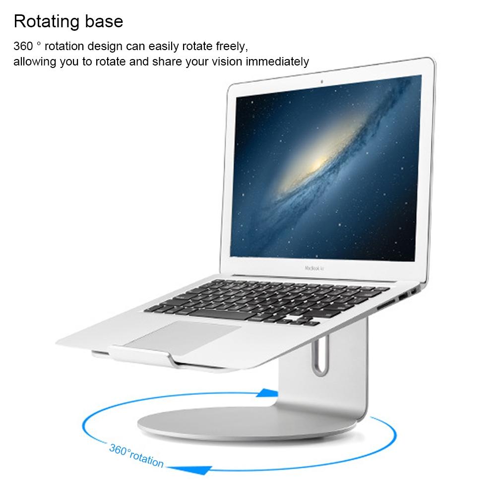 360 Degree Rotating Aluminum Laptop Stand - Efficient Cooling 5
