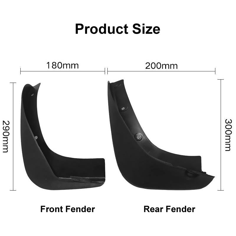 For Nissan Note E11 / Livina 2005-2009 4Pcs / Set Car Auto Soft Plastic Splash Flaps Fender Guard 4