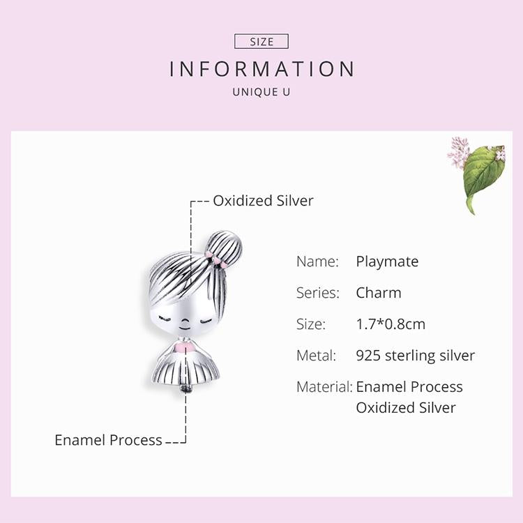 925 Sterling Silver Beaded Bracelet For Girls Diy Accessory 5
