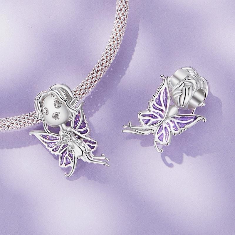 925 Sterling Silver Butterfly Pendant For Diy Bracelets Scc2544 4