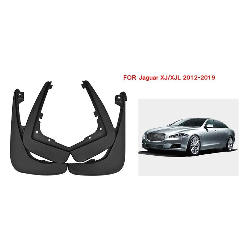 For Jaguar Xj / Xjl 2012-2019 4Pcs / Set Car Auto Soft Plastic Splash Flaps Fender Guard 3