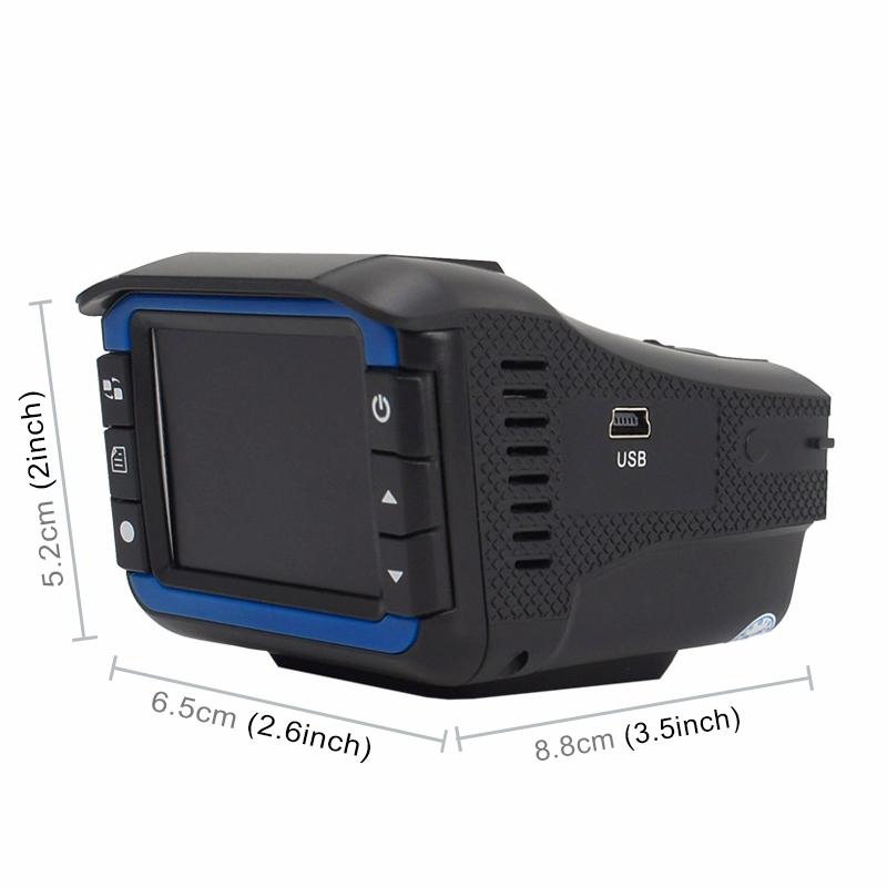 2.4 Video Camera Dvr & Radar Detector - Hd 720p 8