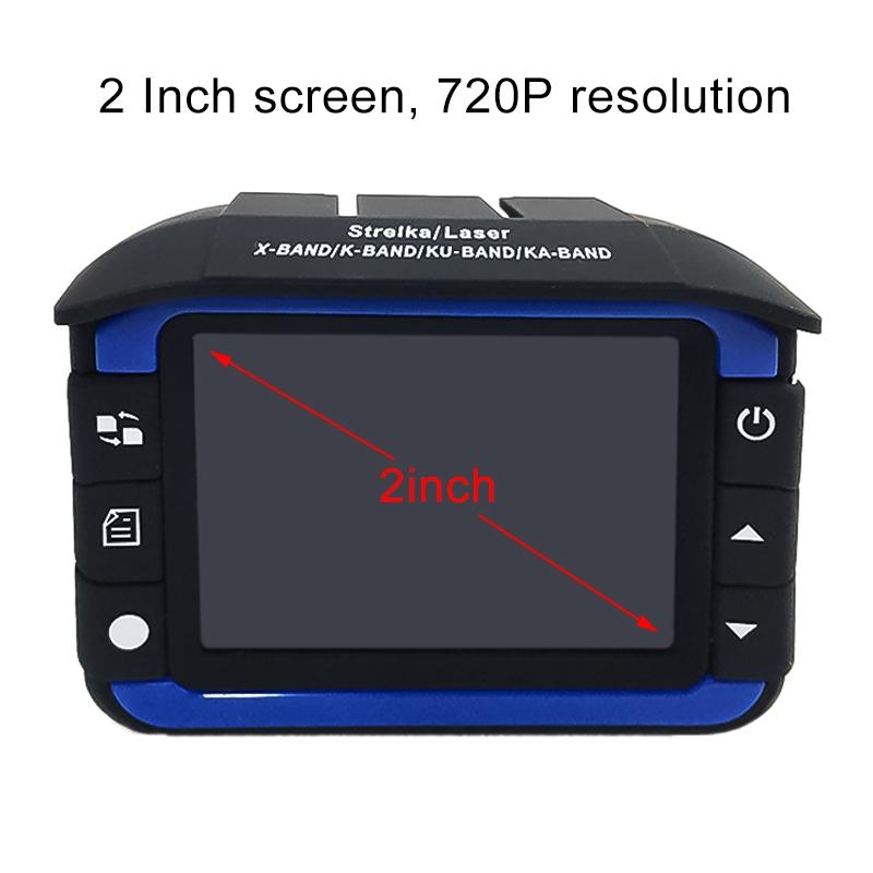 2.4 Video Camera Dvr & Radar Detector - Hd 720p 10