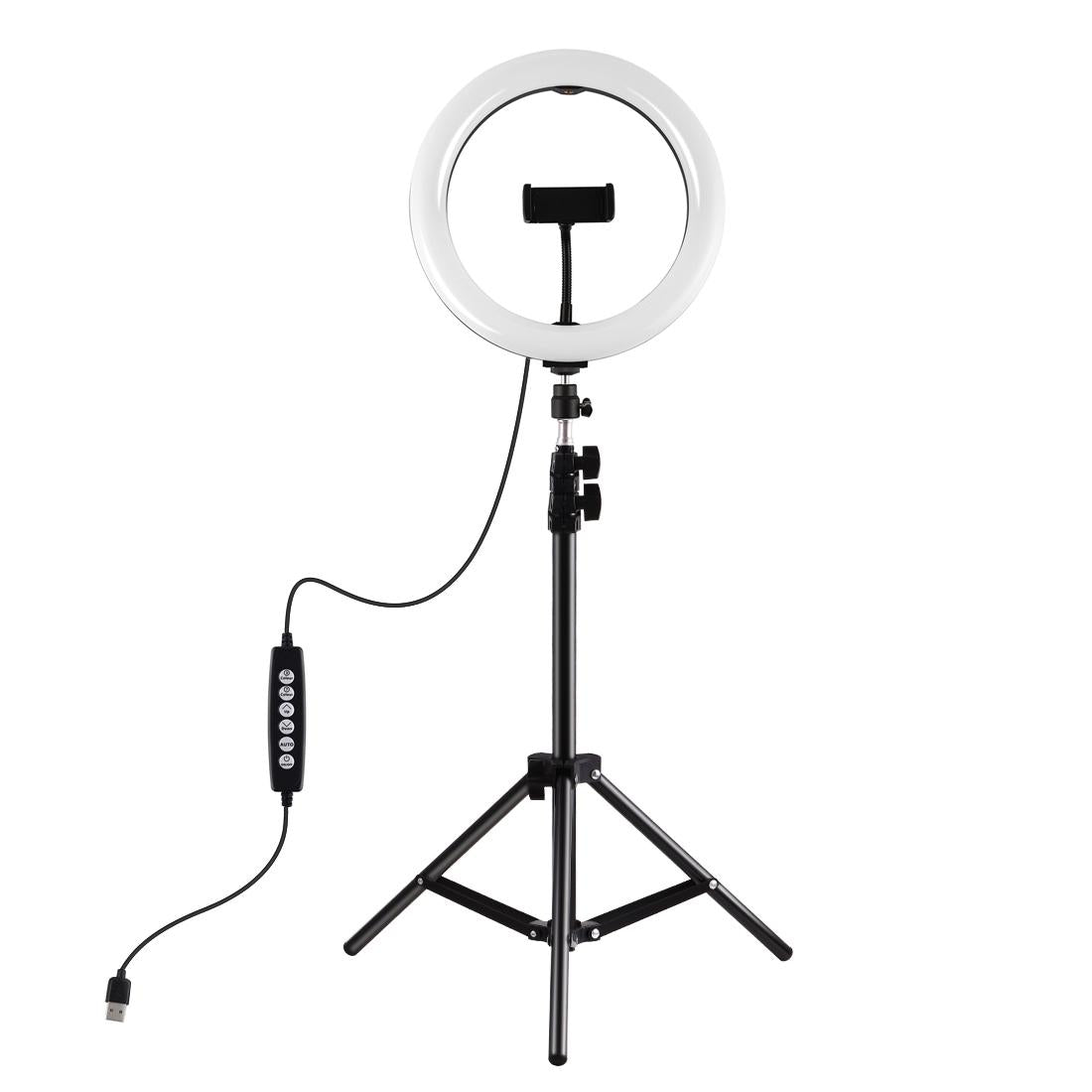 10.2 Rgbw Led Ring Light Kit with 1.1m Tripod & Phone Clamp 12