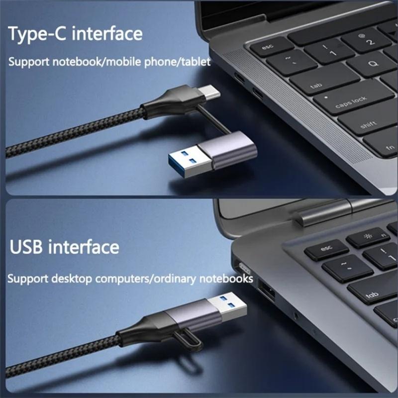 Usb 3.0 + Type-C 4-Port Hub Docking Station 4