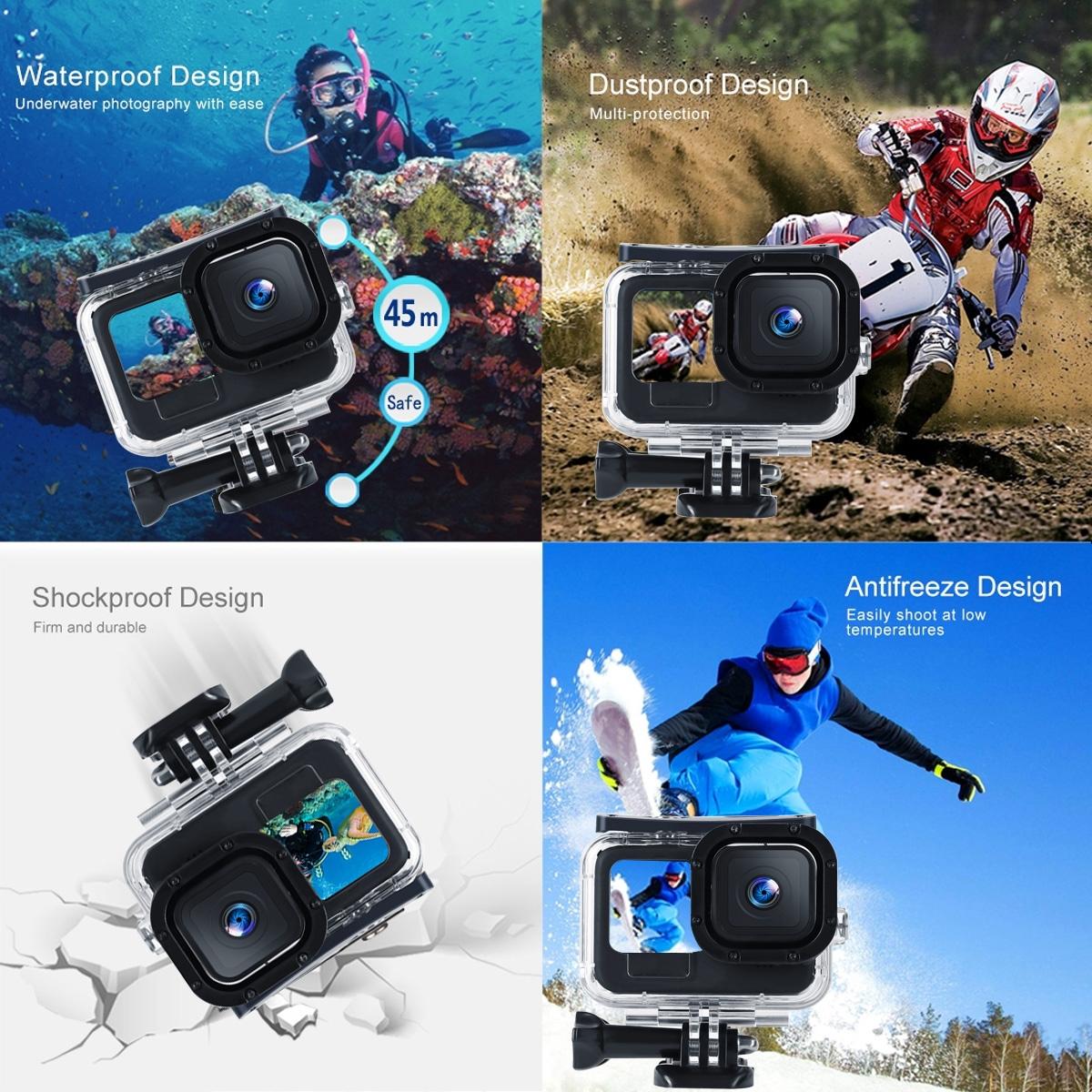 Waterproof Housing for Gopro Hero10 / 9 with Mount and Screw - 45m 8