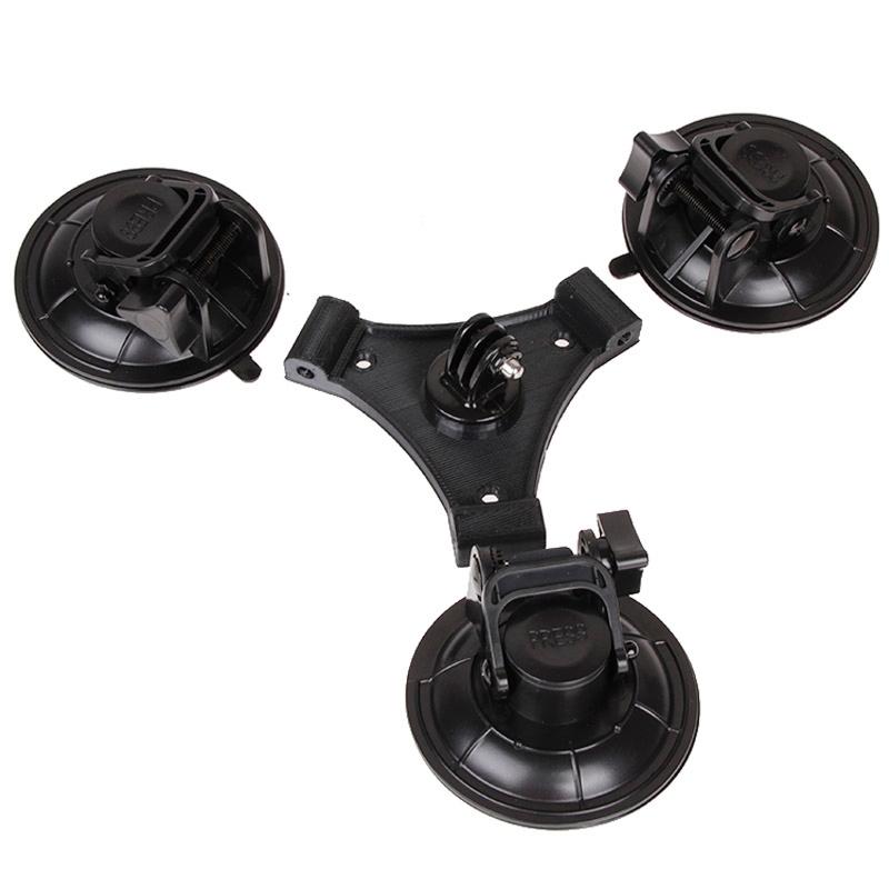 Triangle Suction Cup Mount for Action Cameras with Screwdriver 3