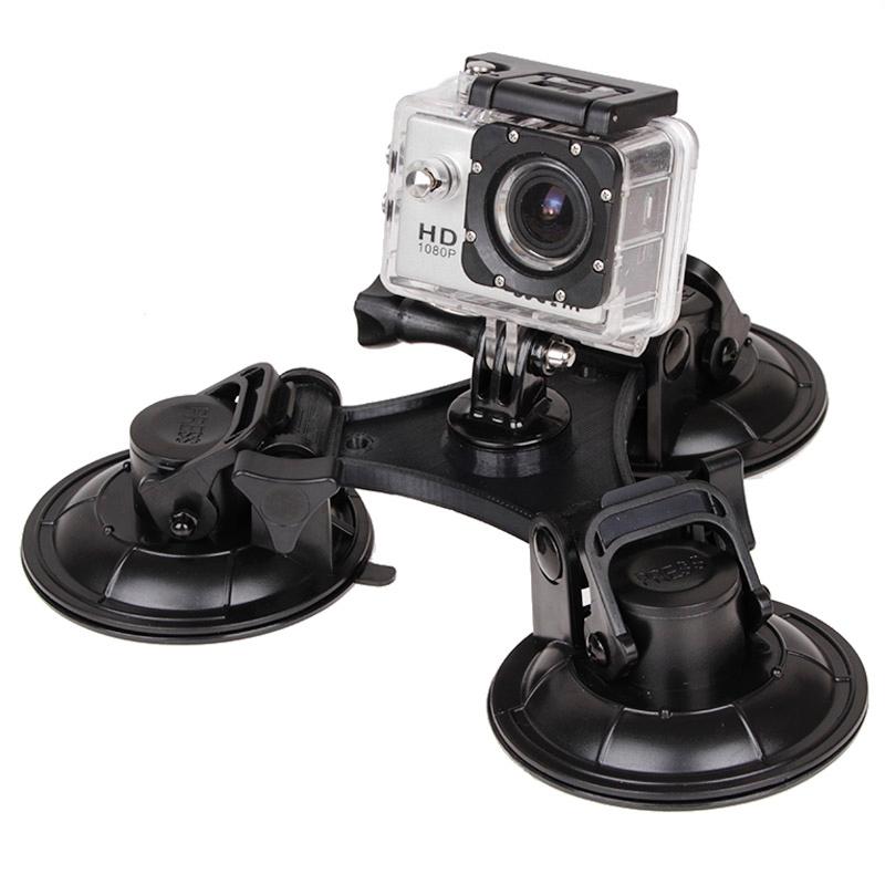 Triangle Suction Cup Mount for Action Cameras with Screwdriver 4