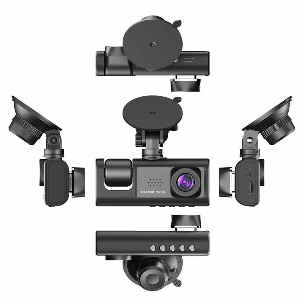 Hd Night Vision Car Driving Recorder with 3 Lenses 4