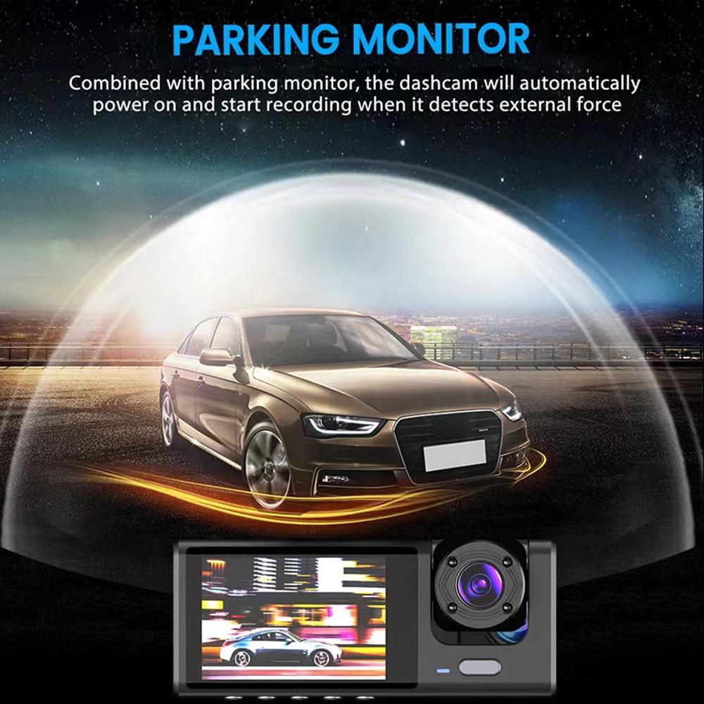 Hd Night Vision Car Driving Recorder with 3 Lenses 7