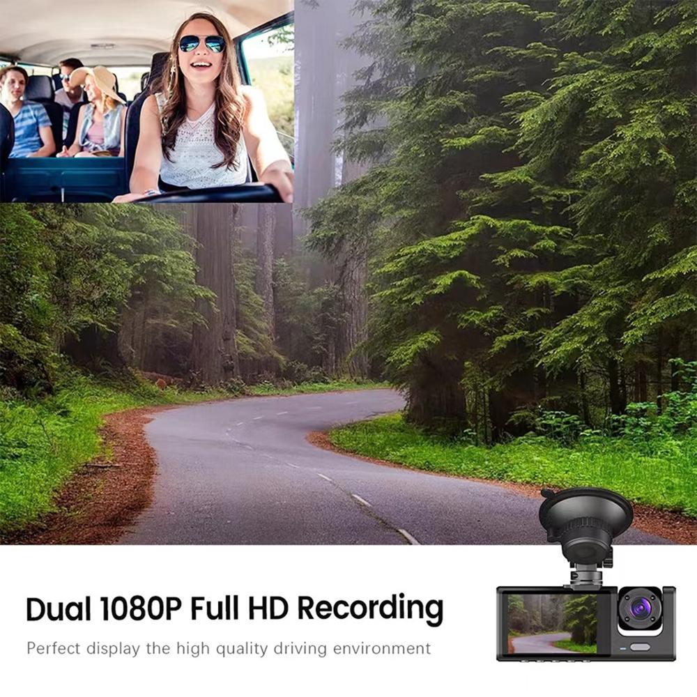 Hd Night Vision Car Driving Recorder with 3 Lenses 8