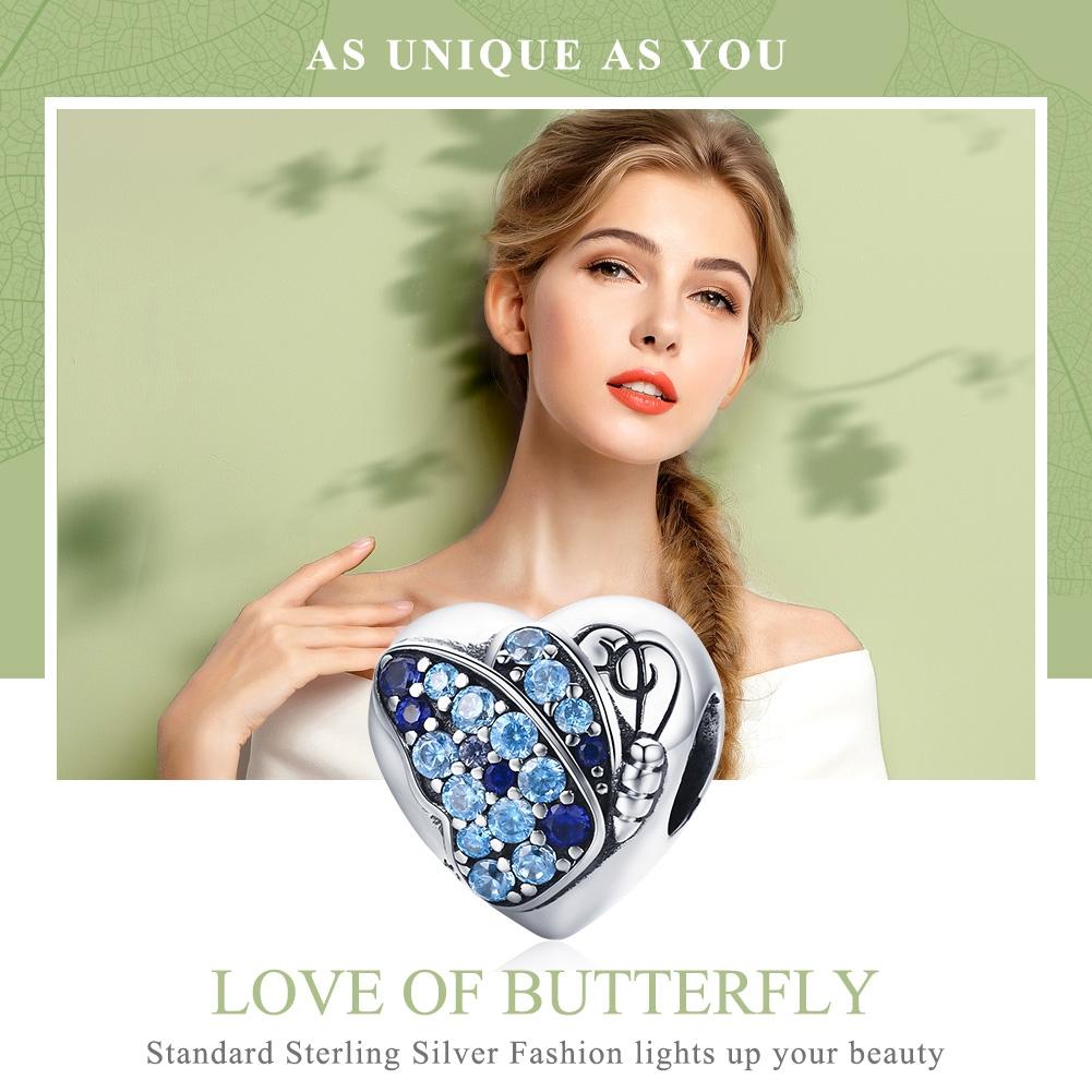 925 Sterling Silver Butterfly Flower Beads For Diy Bracelets & Necklaces 4