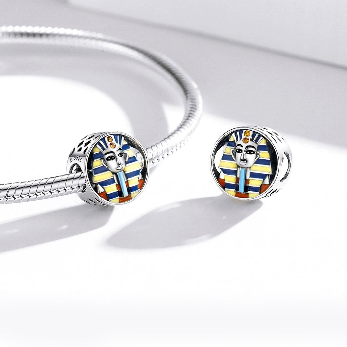 925 Sterling Silver Egyptian Pharaoh Beads For Diy Bracelets & Necklaces 7
