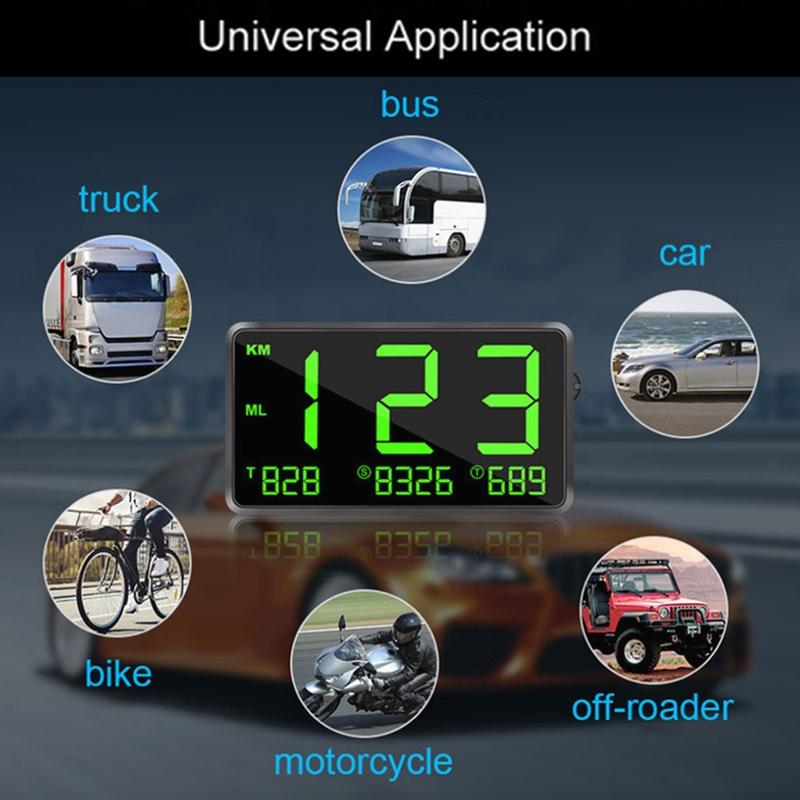 Universal Gps Speedometer For Cars & Motorcycles Over Speed Alert 5