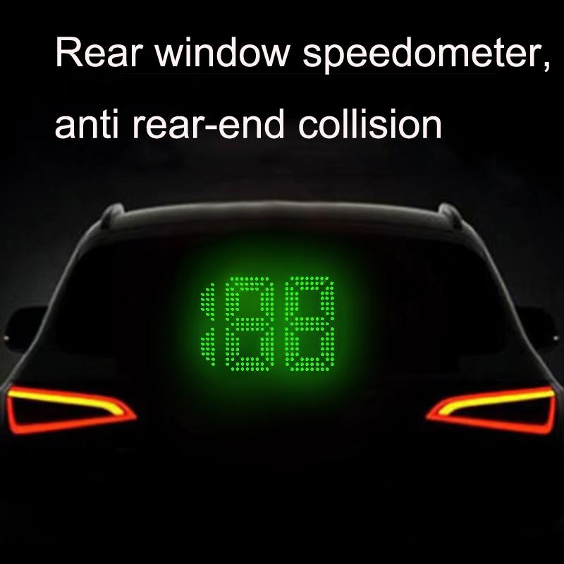 Universal Car Gps Rear Window Speedometer Hud Display 3