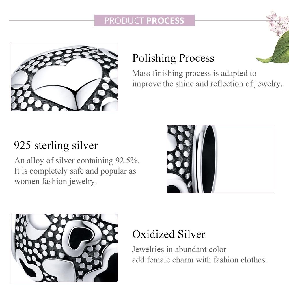 925 Sterling Silver Chic Beaded Bracelet Diy 5