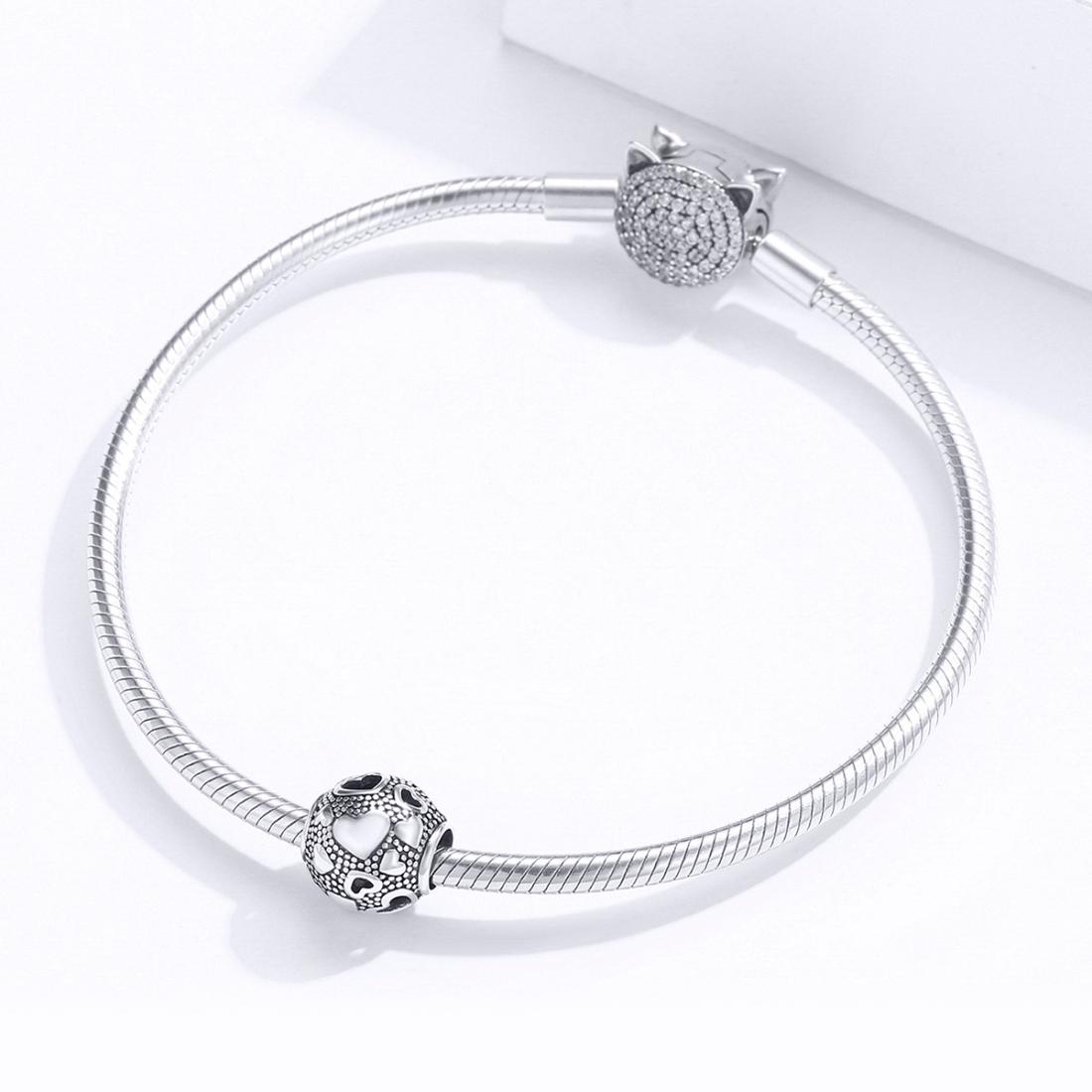 925 Sterling Silver Chic Beaded Bracelet Diy 8