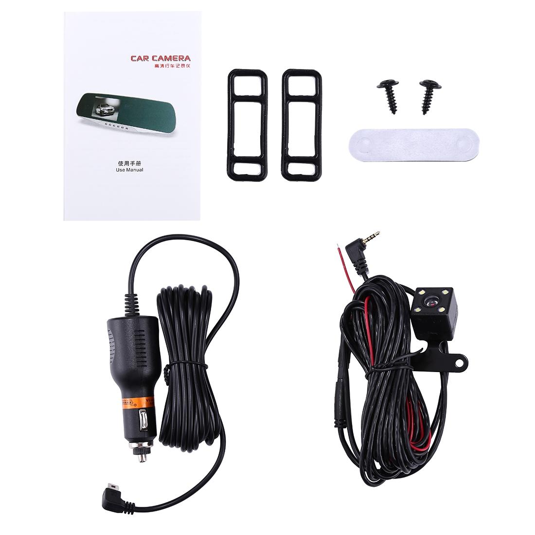 4.3 Inch Hd 1080p Rearview Mirror Vehicle Dvr with Screen Display 11