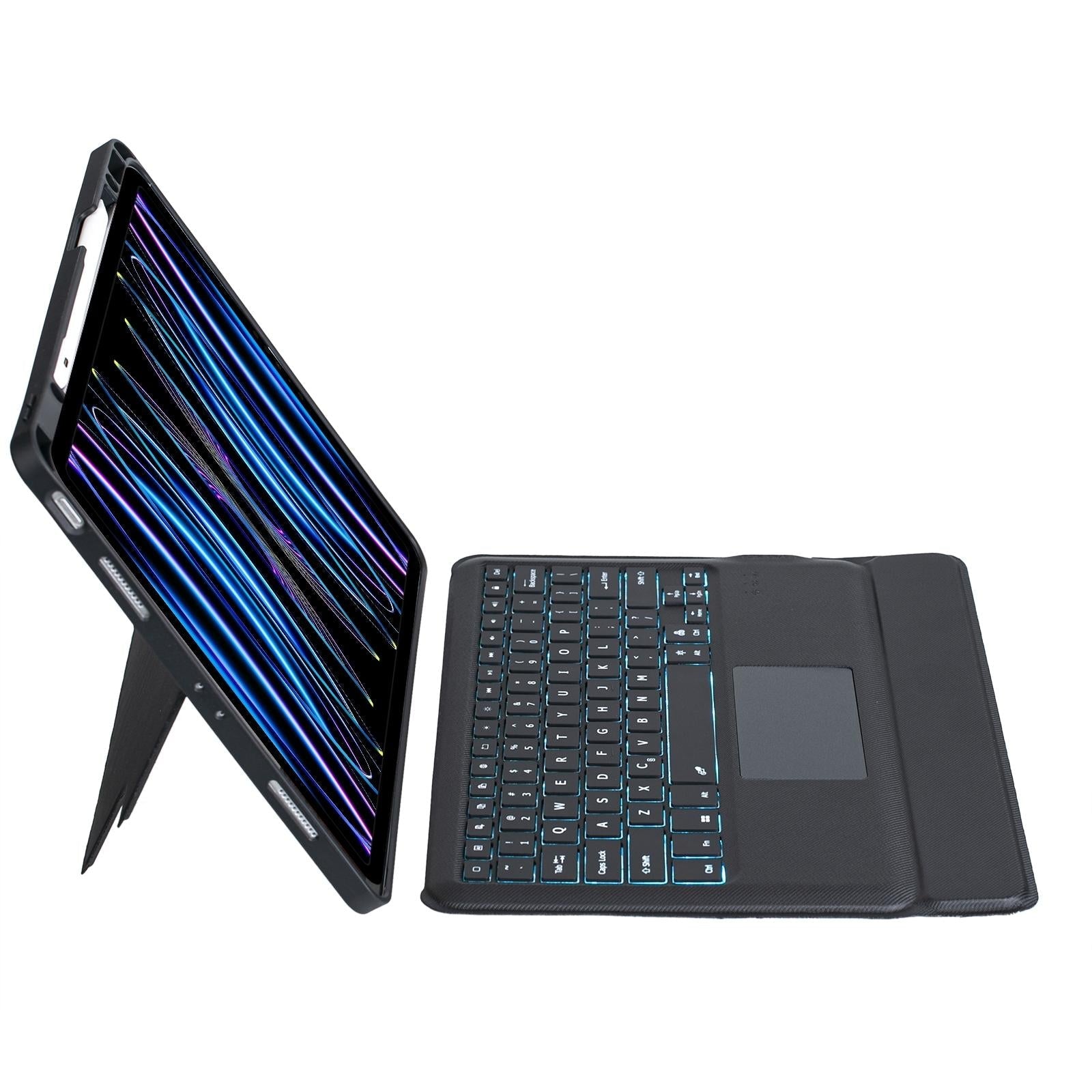 12.9 Ipad Pro Touch Backlight Bluetooth Keyboard Leather Case - Split Type 2022 / 2021 / 2020 / 2018 3