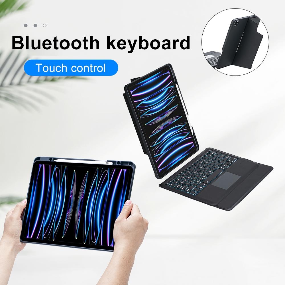 12.9 Ipad Pro Touch Backlight Bluetooth Keyboard Leather Case - Split Type 2022 / 2021 / 2020 / 2018 7