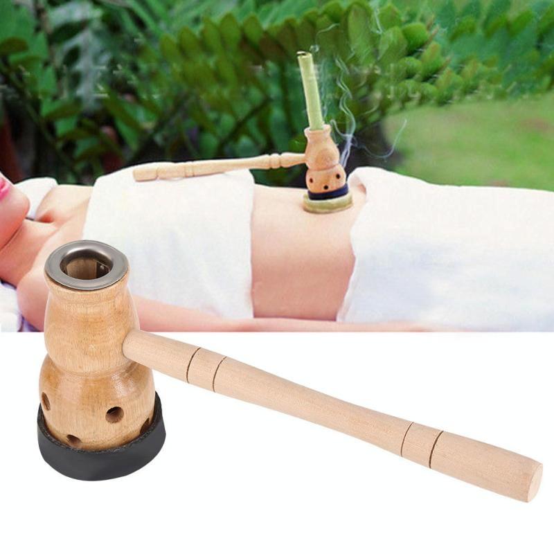 Wooden Gourd Moxibustion Box For Moisture Massage Device 5