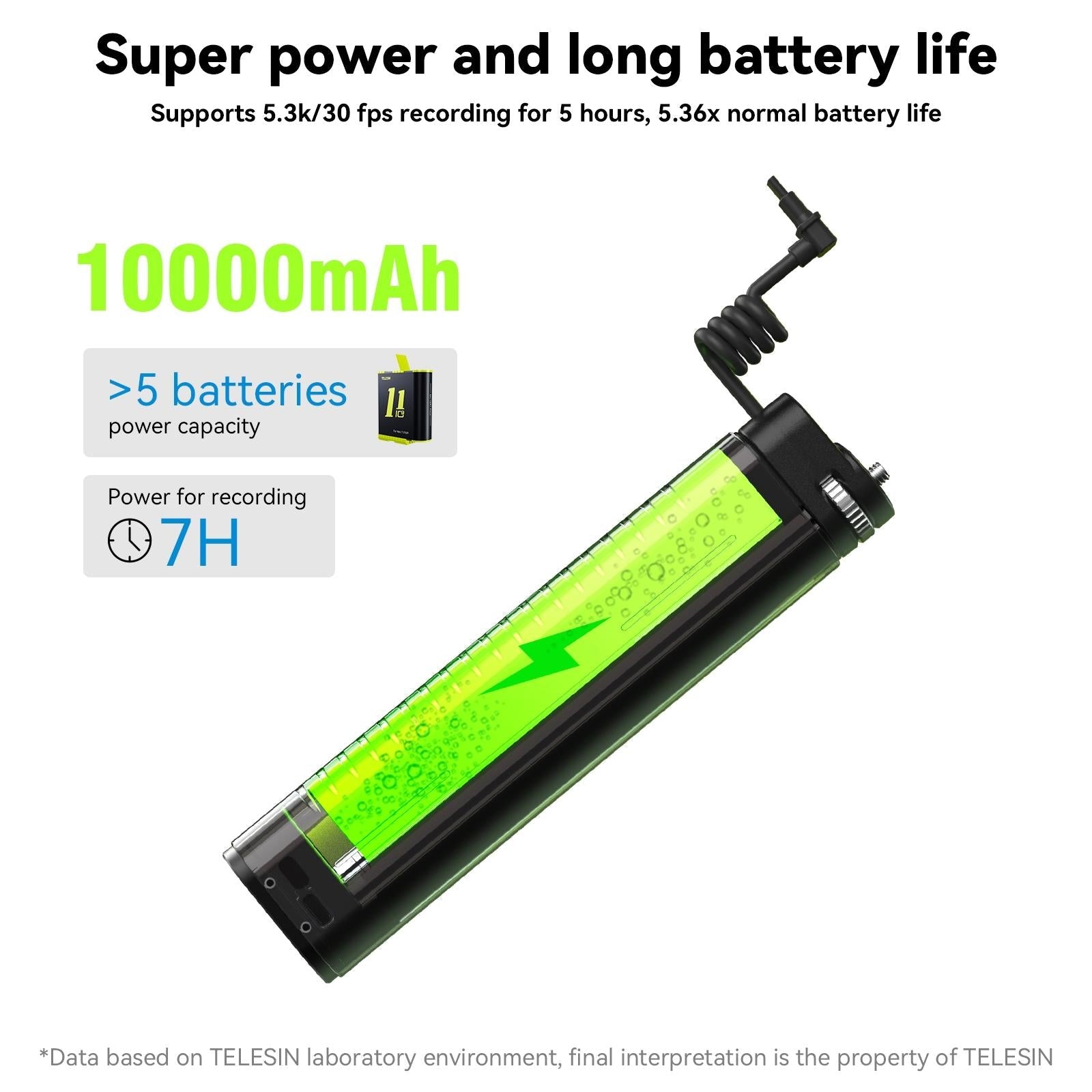 Sports Camera and Phone Selfie Stick with 10000mah Power Bank 4