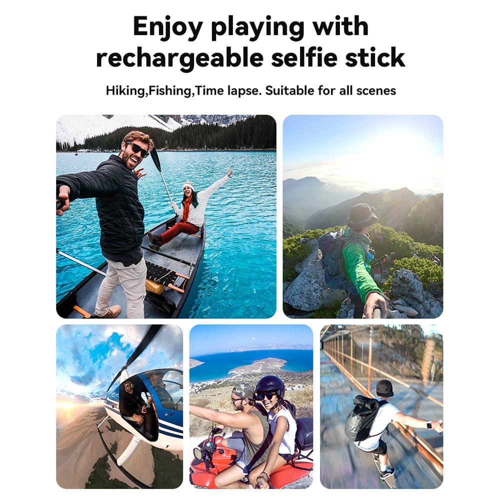 Sports Camera and Phone Selfie Stick with 10000mah Power Bank 9