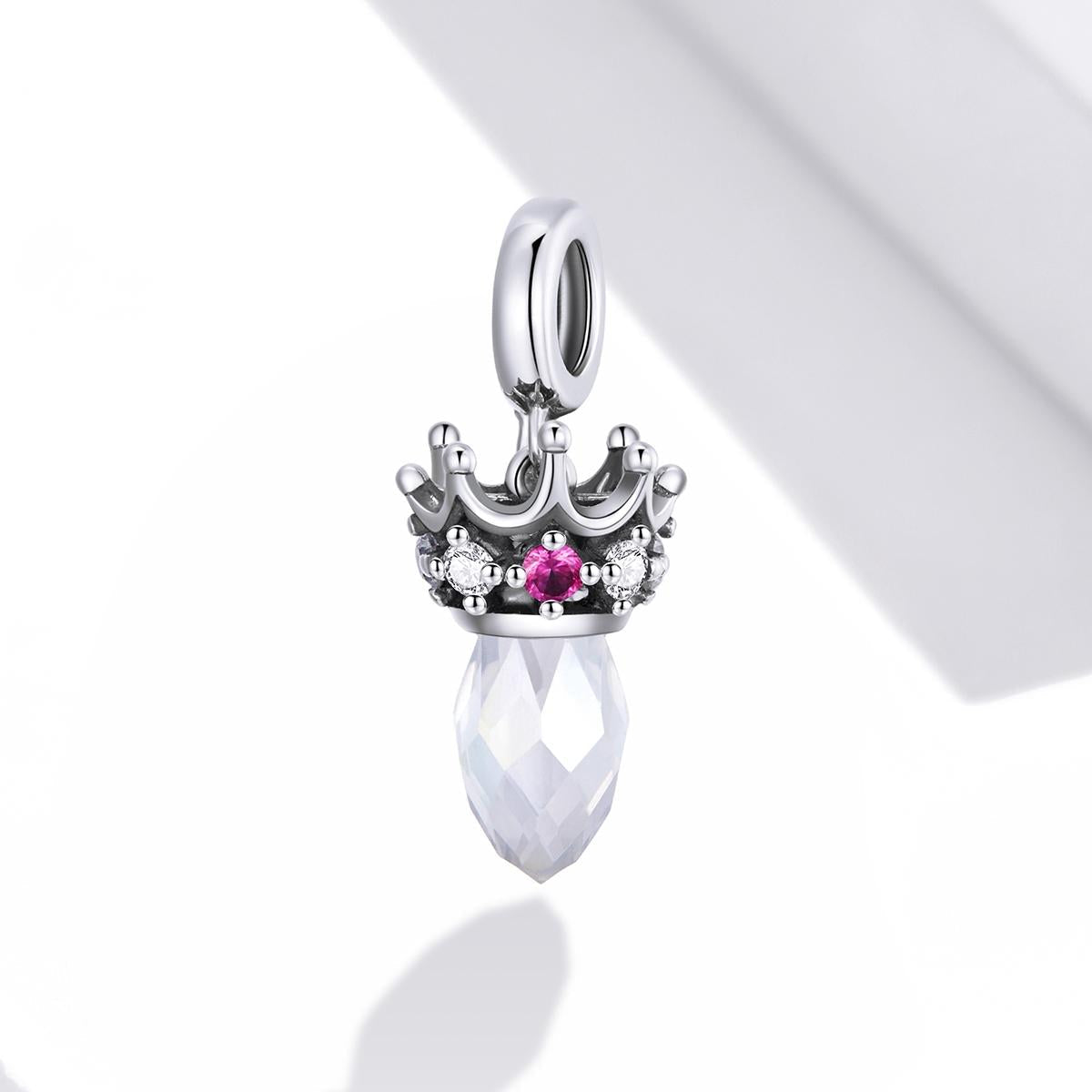925 Sterling Silver Ornate Crown Pendant For Diy Bracelets & Necklaces 3