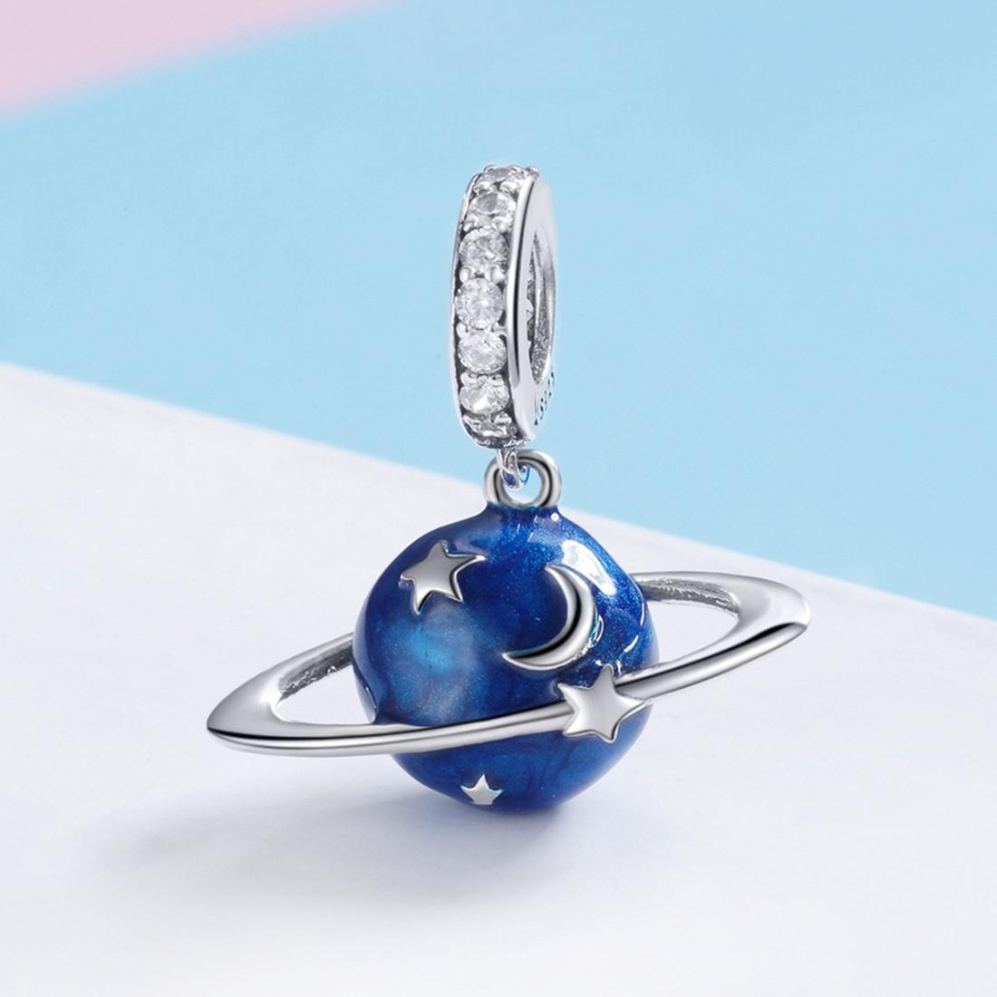 925 Sterling Silver Diy Planet Charm For Bracelets 3