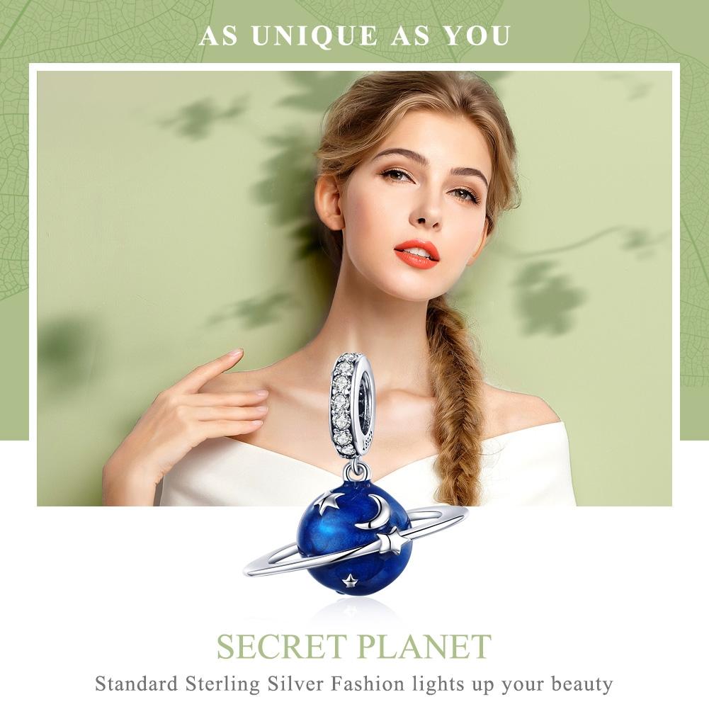 925 Sterling Silver Diy Planet Charm For Bracelets 4