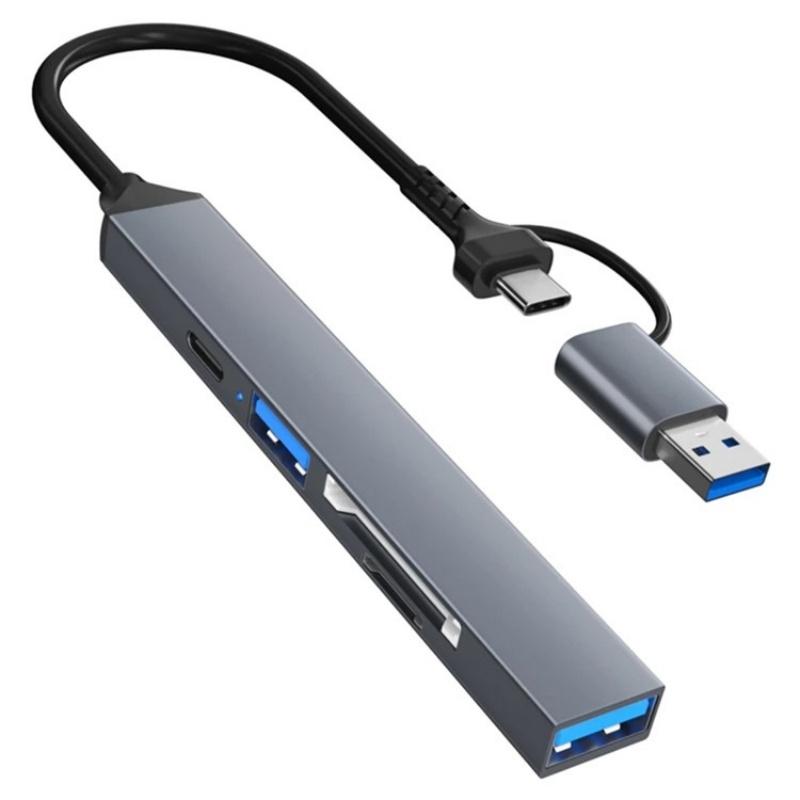 Usb 3.0 Hub With Sd / Tf Card Reader & Docking Station 3