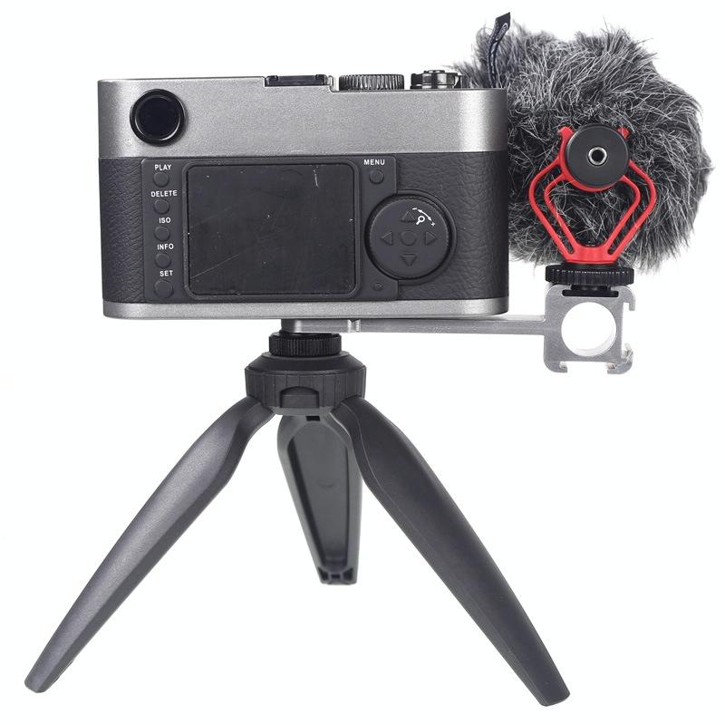 Three-Headed Hot Boot Adapter For Gimbal With Led Mic Mount 6