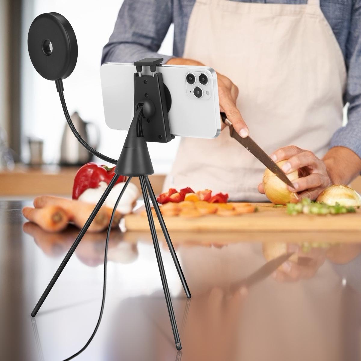 Dimmable Led Ring Lamp with Phone Tripod Stand 7