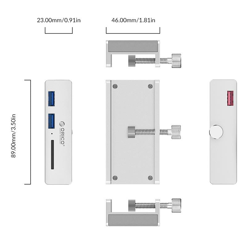 2-Port Usb3.0 Hub With Sd Card Reader 7