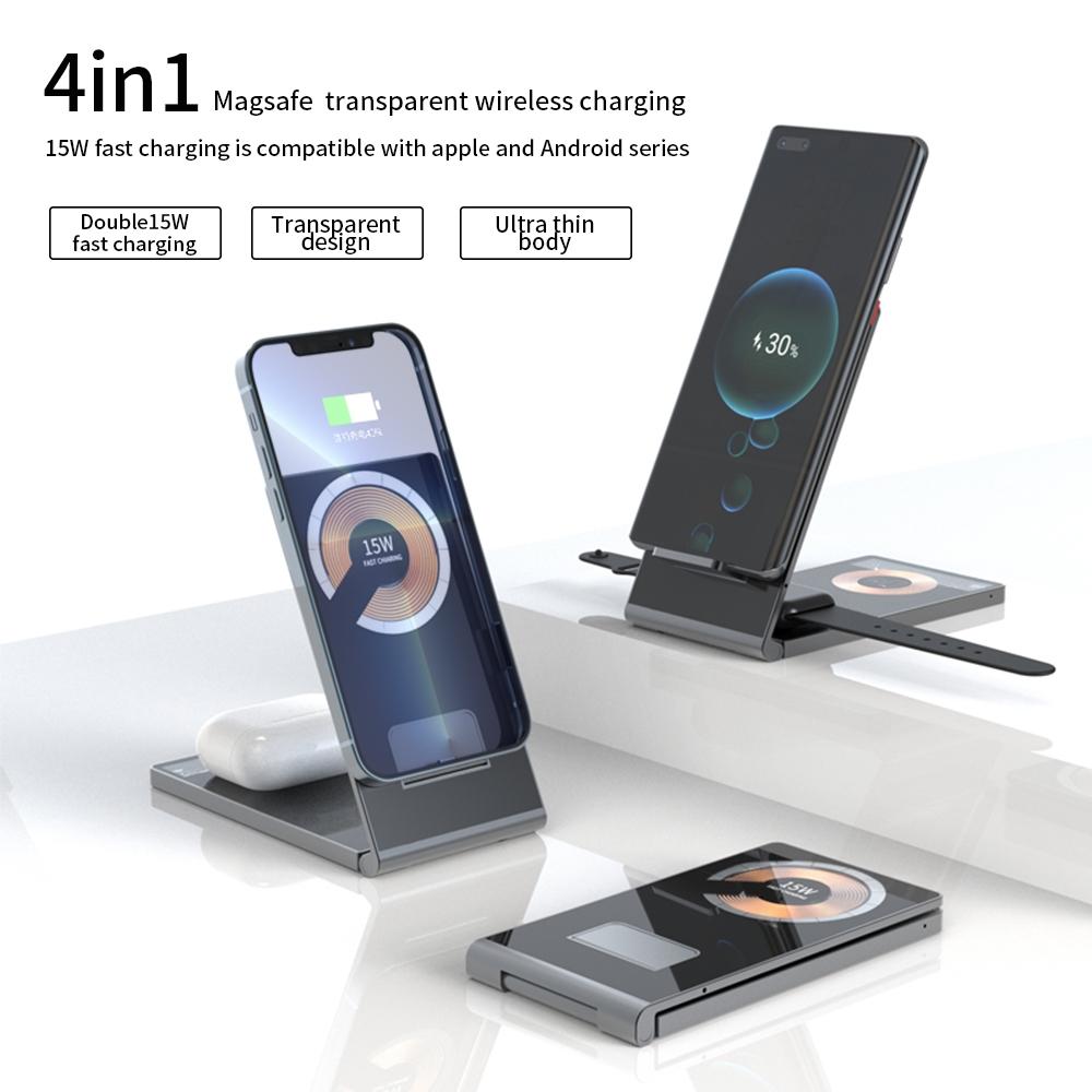15W Foldable Magnetic Wireless Charger 3