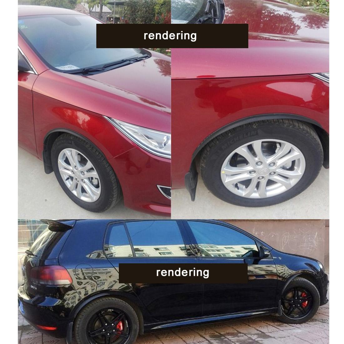 2 Pcs Car Auto Rubber Fender Guard Protection Strip Scratch Protector Sticker - Size 34 X 2Cm 7