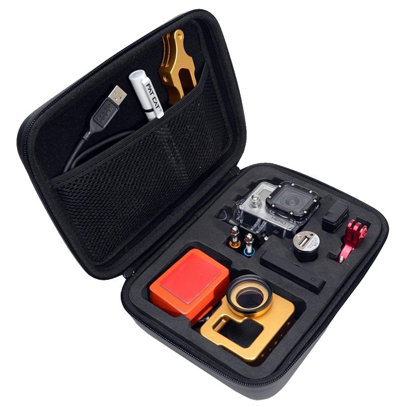 Portable Waterproof Travel Case for Action Cameras - Shockproof Fits Gopro Insta360 Dji - 22x16x7cm 5