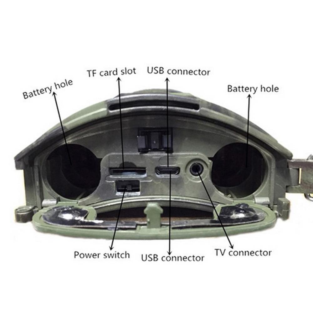 Waterproof Night Vision Hunting Trail Camera With Wide Angle And Pir Sensor 5