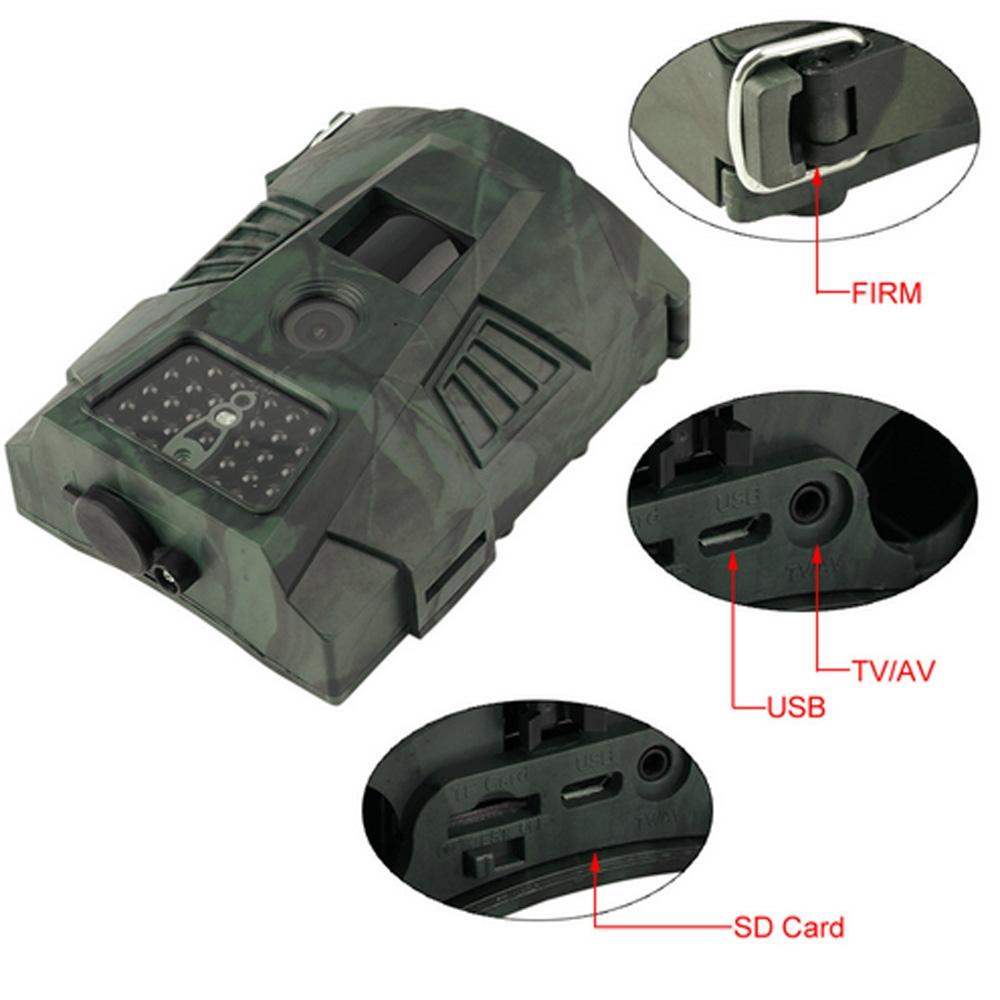 Waterproof Night Vision Hunting Trail Camera With Wide Angle And Pir Sensor 6