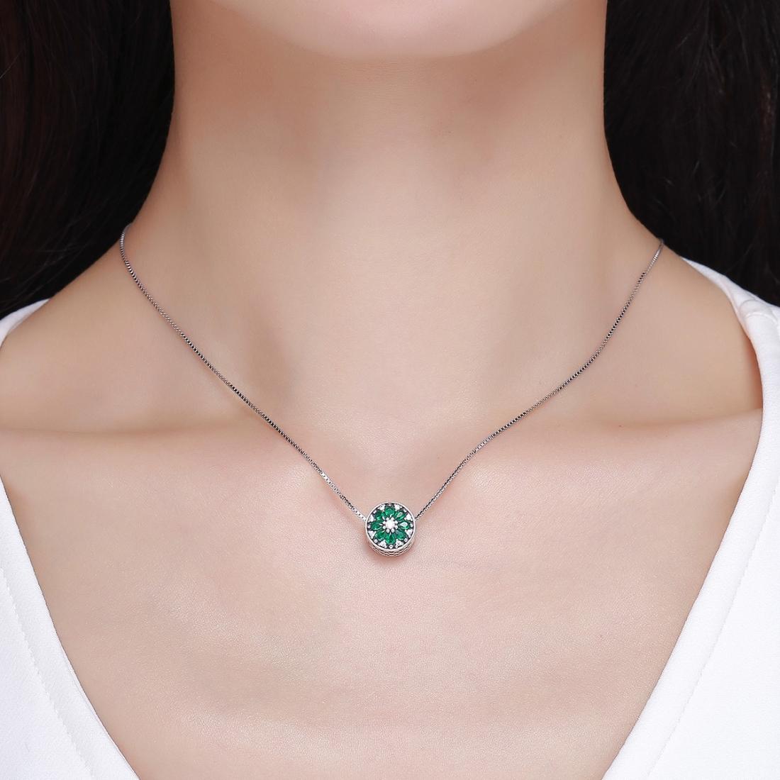 925 Sterling Silver Green Bead Pendant For Diy Bracelet Or Necklace 7