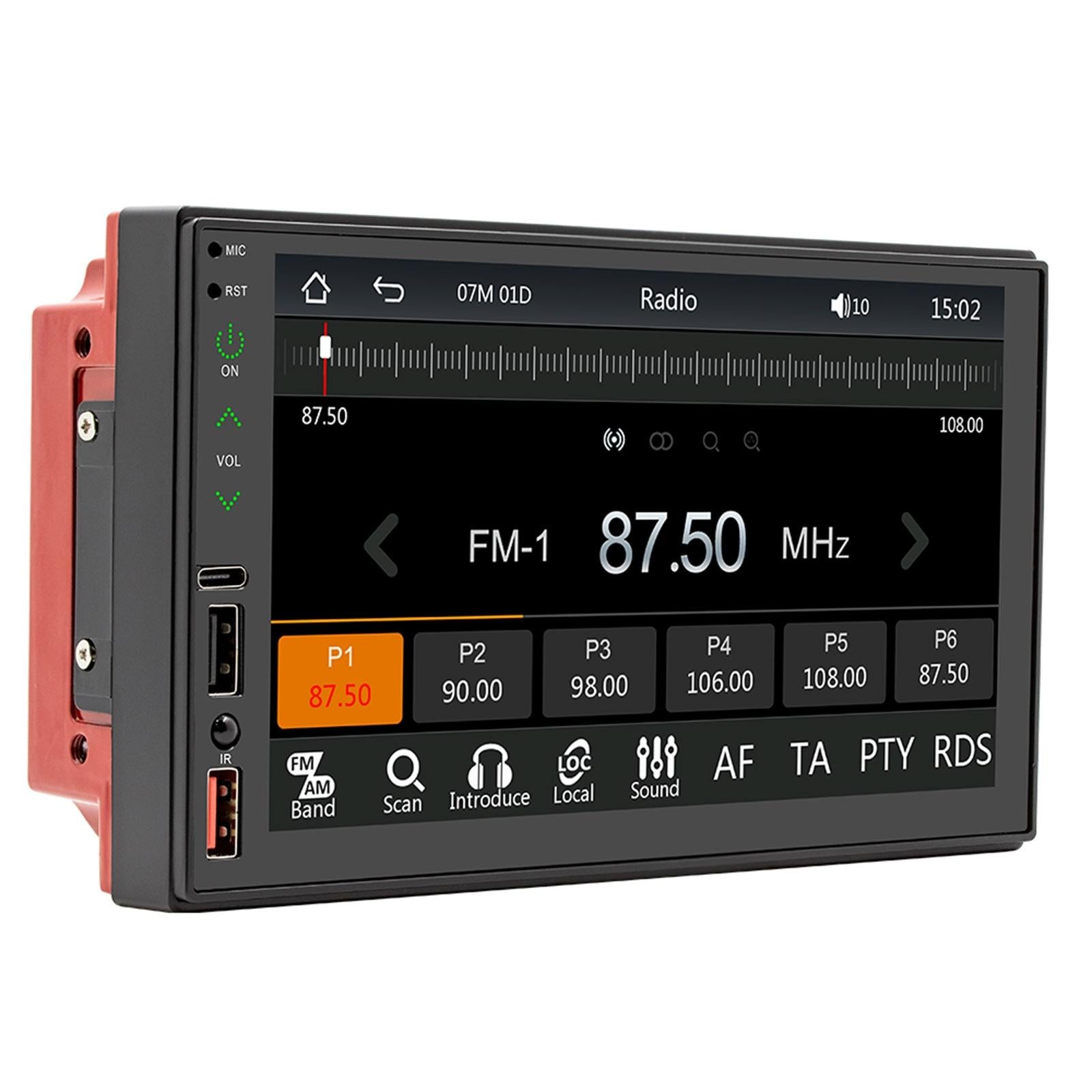 7 Inch Hd Touch Car Mp5 Player W / Bluetooth Reverse Mobile Internet Wired Carplay & Android Auto