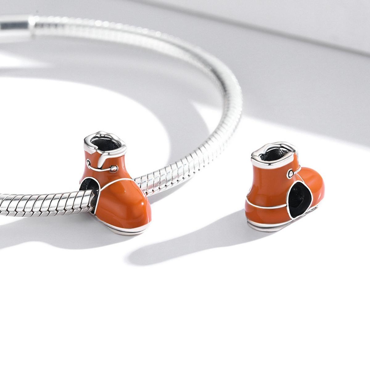 925 Sterling Silver Small Cotton Boots Beads For Diy Bracelets & Necklaces 6