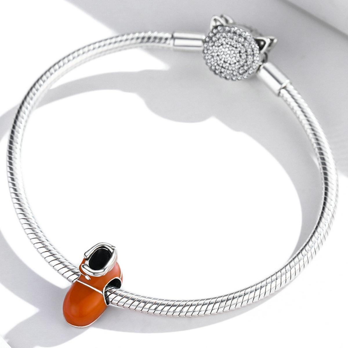 925 Sterling Silver Small Cotton Boots Beads For Diy Bracelets & Necklaces 7