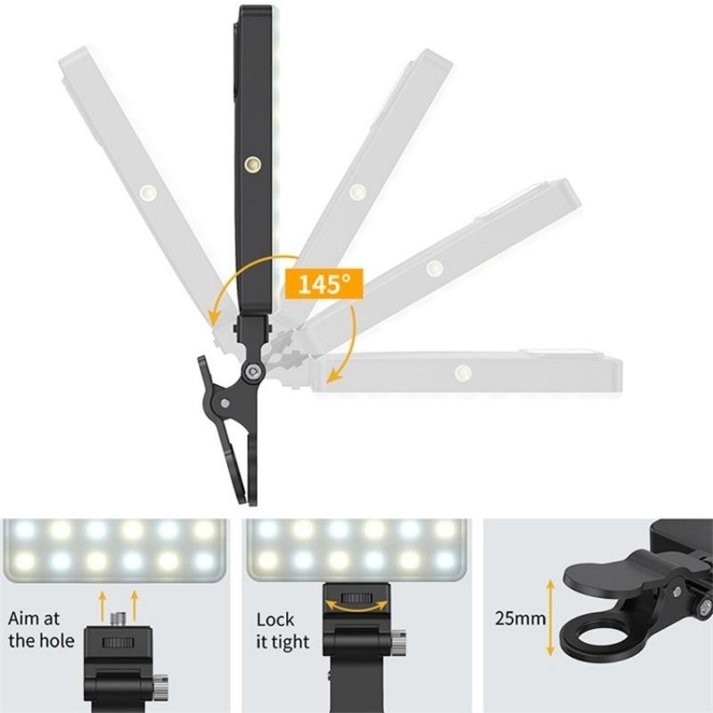 Portable Clip-on Fill Light for Mobile Devices - Three Light Modes 7