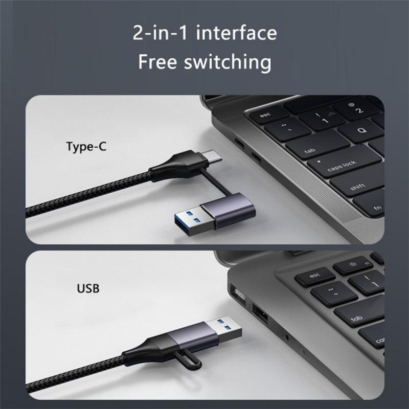 Usb-A / C Docking Station 3X Usb3.0 Usb-C Gigabit 8